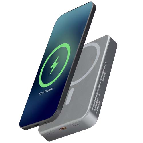 Batterie externe magnétique Avis 10 000 mAh en aluminium recyclé RCS