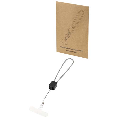 Lanyard de poignet recyclé Arich RCS avec câble de recharge Type-C de 20 W intégré