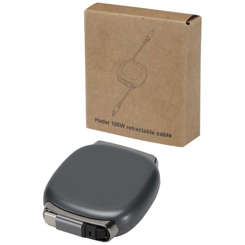 Câble de recharge PD CarPlay 5-en-1 rétractable en plastique recyclé Alphard 100 W