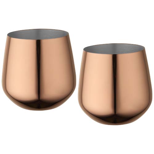 Lot de tasses en acier inoxydable Cascade 540 ml