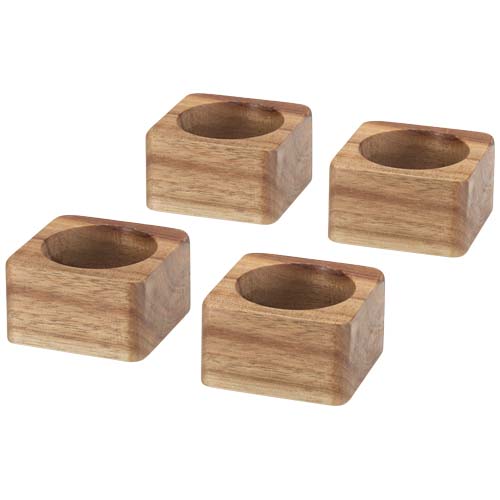 Ronds de serviette en bois d'acacia Napora