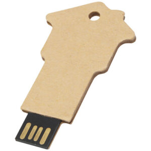 Clé USB 2.0 en papier recyclé en forme de maison
