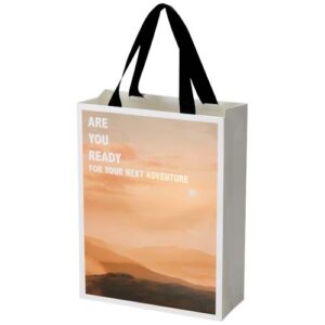 Sac en papier Smartfold 210 g/m² avec anses en ruban et pelliculage brillant - 24 x 10 x 32 cm