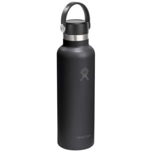 Gourde isotherme en acier inoxydable Hydra Flask à goulot standard, 621 ml, avec bouchon à paille
