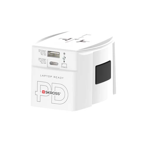 Adaptateur universel SKROSS® MUV AC65PD avec câble USB-C