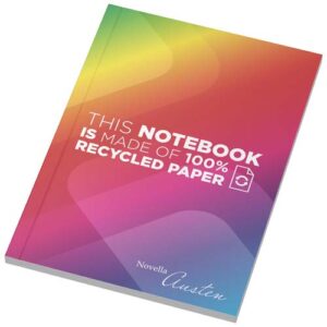 Cahier Novella Austen A6 recyclé à couverture souple de 50 feuilles