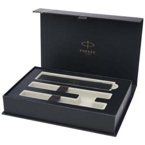 Coffret Parker IM Essentials comprenant un stylo roller et un stylo à bille - argenté