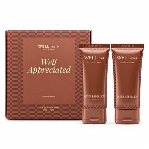 Coffret cadeau Wellmark Quite Rebellion comprenant un savon pour les mains de 70 ml et une lotion pour les mains de 70 ml